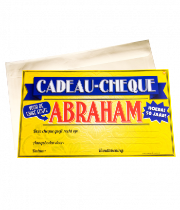 Gift Cheque - Abraham