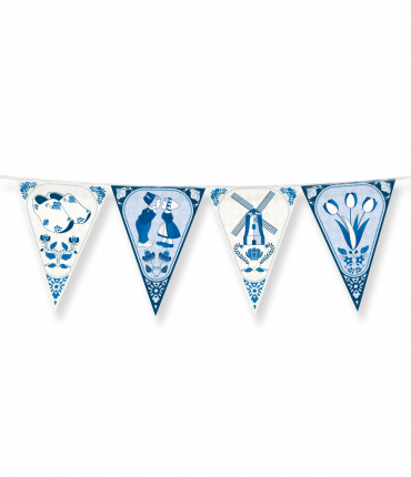 Party Flags foil - Delftsblauw