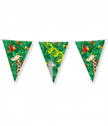 Party Flags foil - Jungle