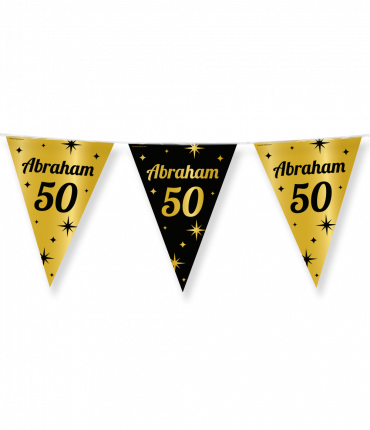 Classy Party flags foil - Abraham 50