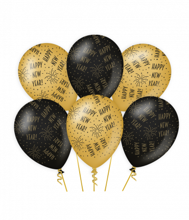 Classy party balloons - Happy new year
