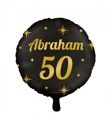 Classy foil balloons - Abraham 50