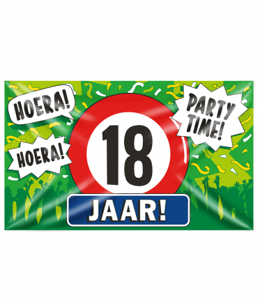 Gevel vlag - 18 jaar