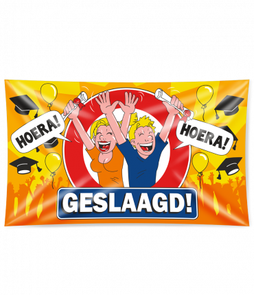 Gevel vlag - Geslaagd