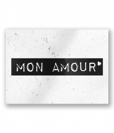 Black & White Cards - Mon amour