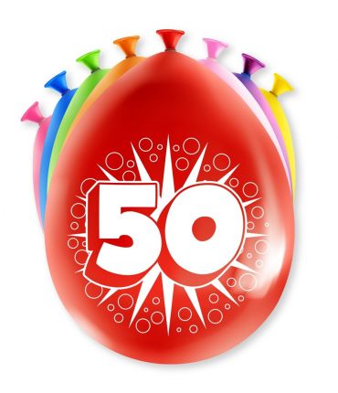 Happy Party Balloons - 50 years