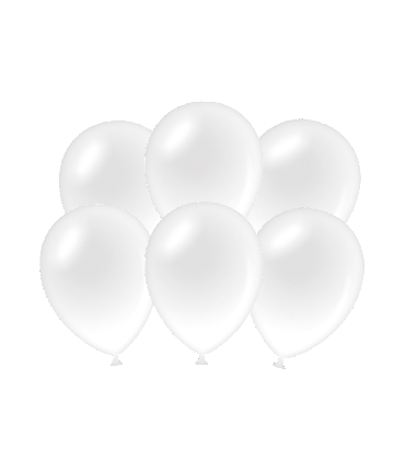 Party balloons - Metallic white