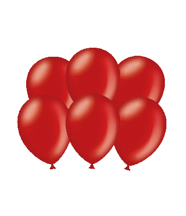 Party balloons - Metallic ruby