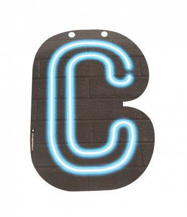 Neon letter - C