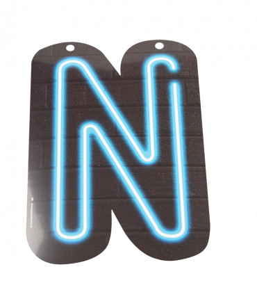 Neon letter - N