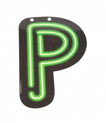 Neon letter - P