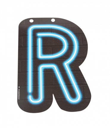 Neon letter - R