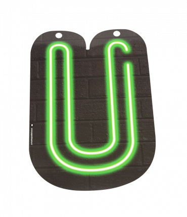 Neon letter - U