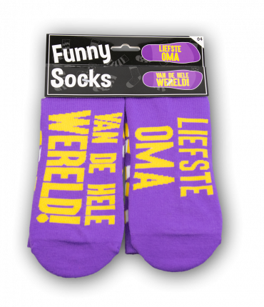 Funny socks - Liefste oma 