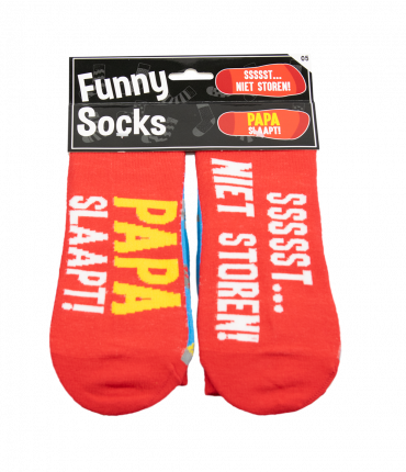 Funny socks - Papa slaapt
