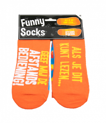 Funny socks - Geef mij de afstandbediening