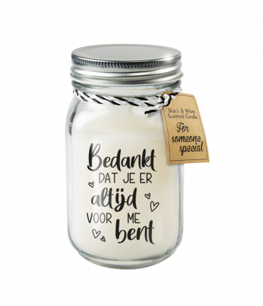 Black & White scented candles - Bedankt