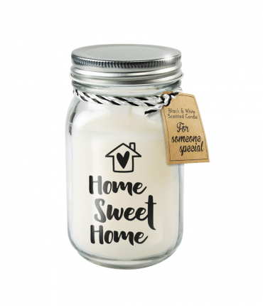 Black & White scented candles - Home sweet home
