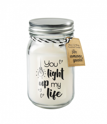 Black & White scented candles - Light up my life