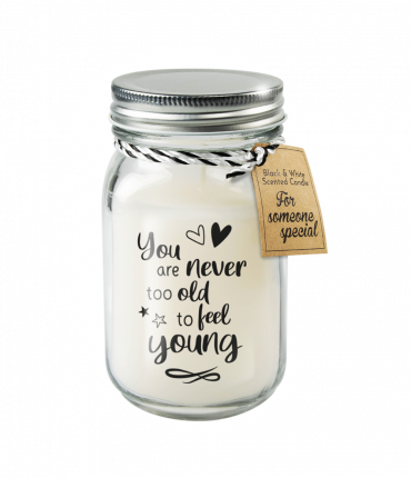 Black & White scented candles - Never too old