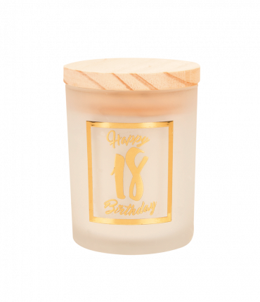 Small scented candles gold/white - 18 years