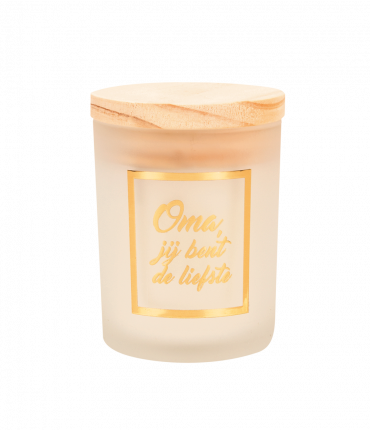 Small scented candles gold/white - Oma