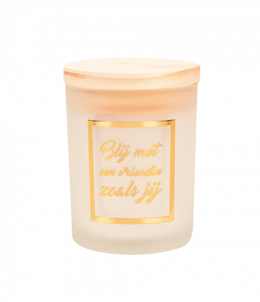 Small scented candles gold/white - Vrienden