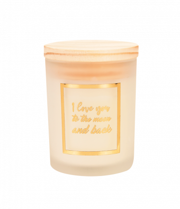 Small scented candles gold/white - To the moon