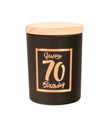 Small scented candles rosé/black - 70 years