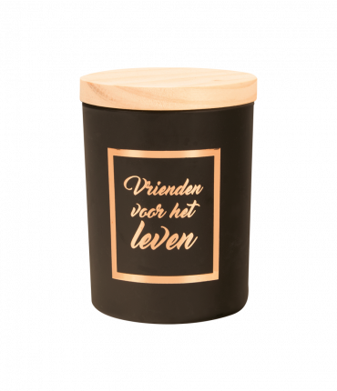 Small scented candles rosé/black - Vrienden