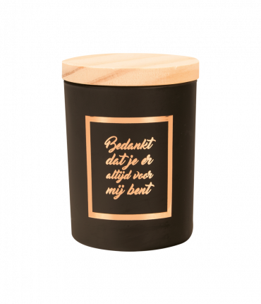 Small scented candles rosé/black - Bedankt