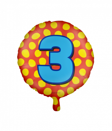 Happy foil balloons - 3 years