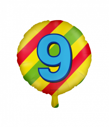 Happy foil balloons - 9 years
