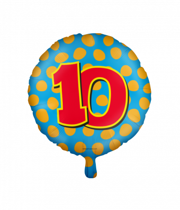 Happy foil balloons - 10 years