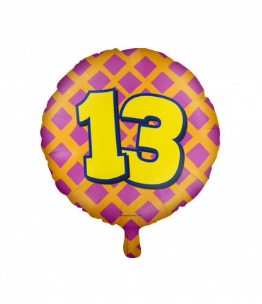 Happy foil balloons - 13 years