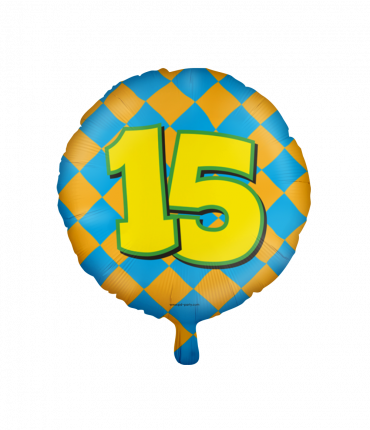 Happy foil balloons - 15 years