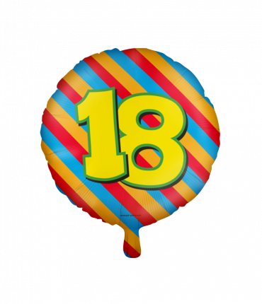 Happy foil balloons - 18 years