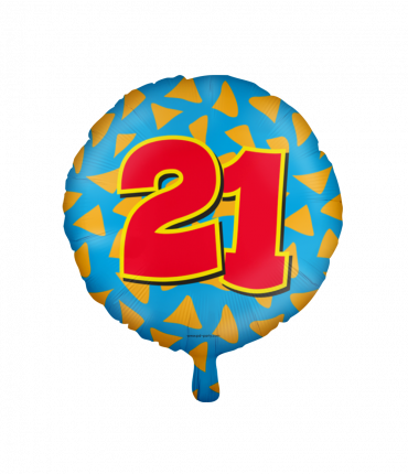 Happy foil balloons - 21 years