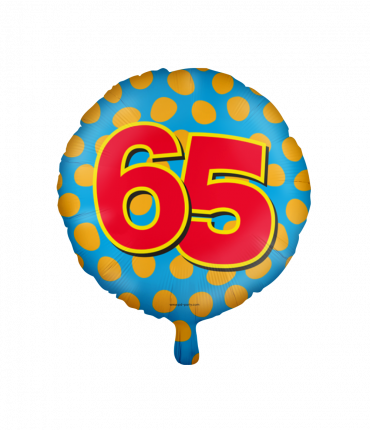Happy foil balloons - 65 years
