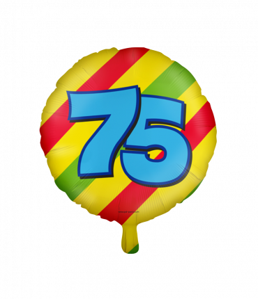 Happy foil balloons - 75 years