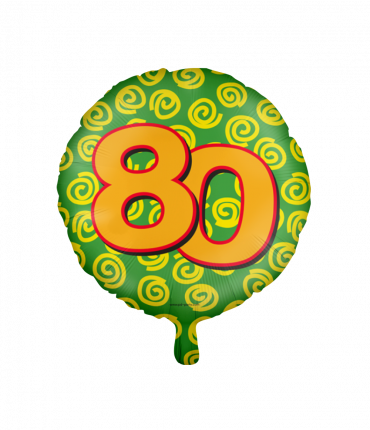 Happy foil balloons - 80 years
