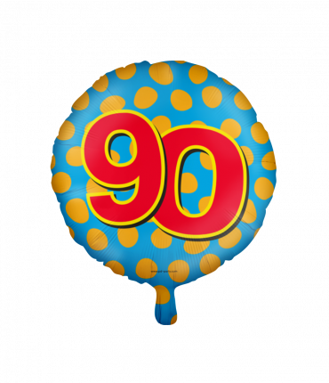 Happy foil balloons - 90 years