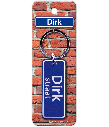 Straatnaam sleutelhanger - Dirk