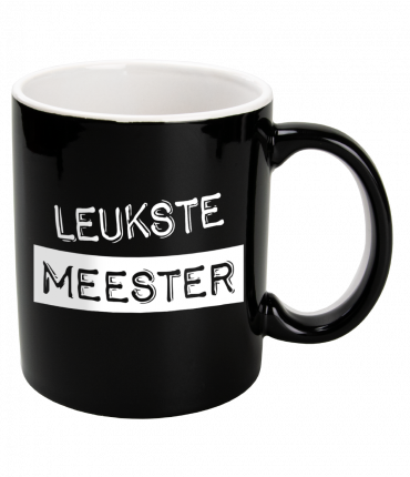 Black & White Mugs - Meester (black)