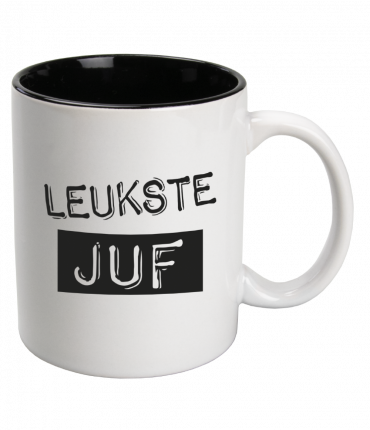 Black & White Mugs - Juf (white)