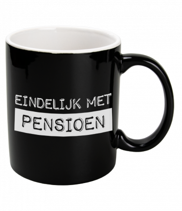 Black & White Mugs - Pensioen (black)