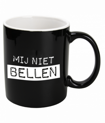 Black & White Mugs - Mij niet bellen