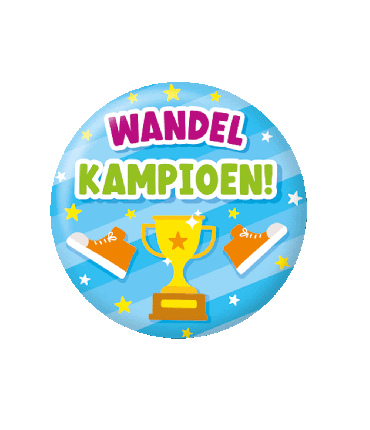 Button klein - Wandelkampioen
