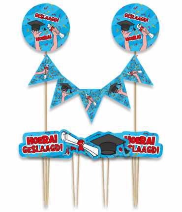 Cake decorations - Geslaagd school