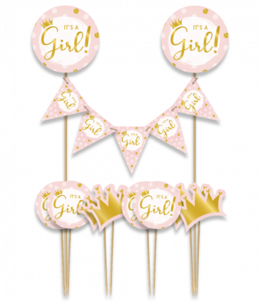 Cake decorations - It's a girl
